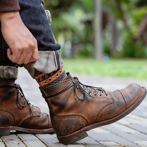 Red Wing Iron Ranger 6 inch Leather Lace Up Boots